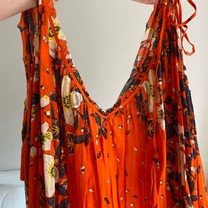 Free People Flower cascade maxi dress
